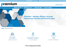 Tablet Screenshot of praemiuminternational.com
